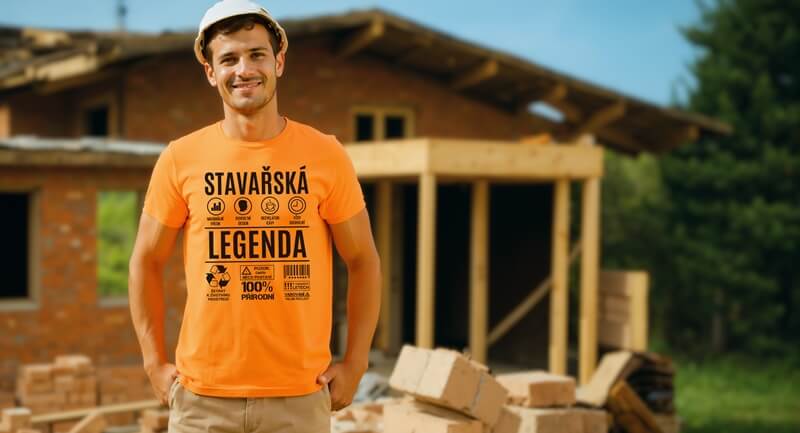 Pánské tričko stavařská legenda